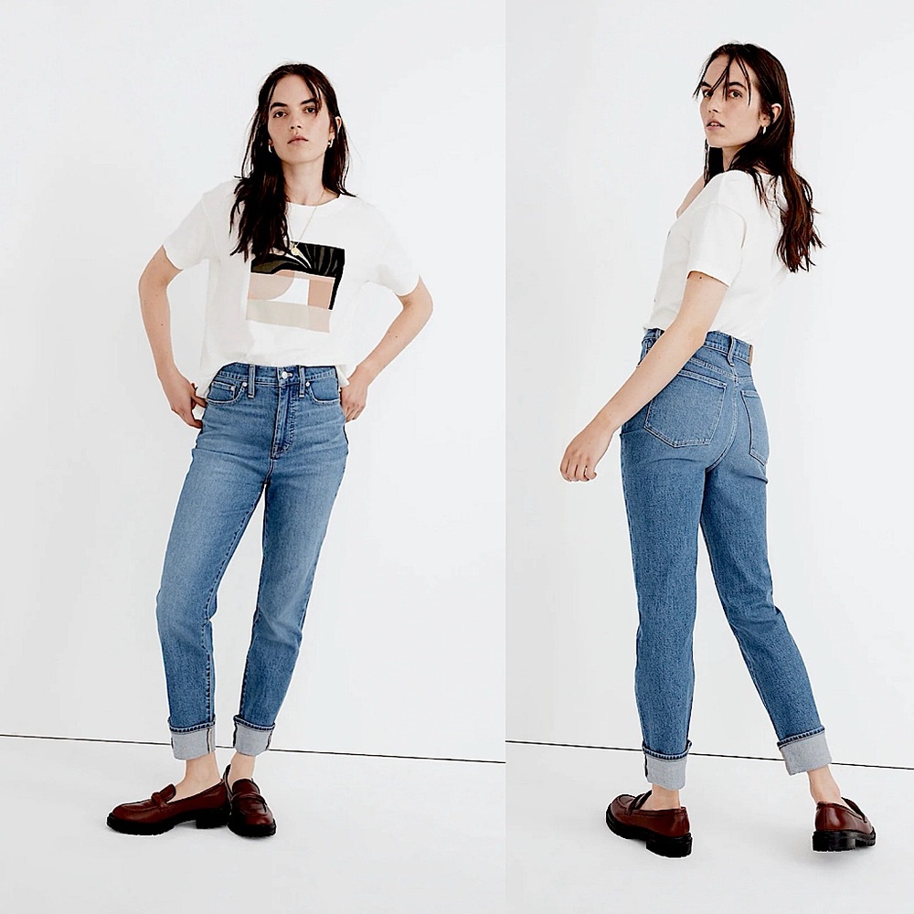MADEWELL  The Mom Jean High Rise Denim